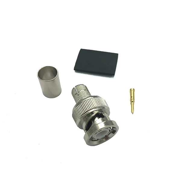 75ohm BNC Male Connector For RG6 Cable Crimp Type BNC-C-75J5 75ohm BNC Male Connector For RG6 Cable Crimp Type BNC-C-75J5